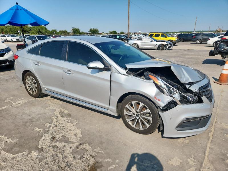 5NPE34AF5HH547562 - 2017 HYUNDAI SONATA SPORT 银色 照片 4