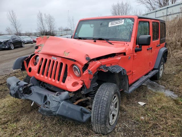 1C4BJWDG4DL681882 - 2013 JEEP WRANGLER U SPORT RED photo 1