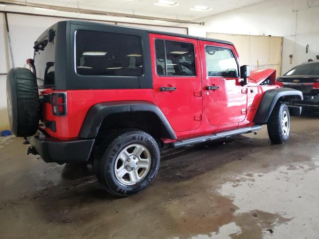 1C4BJWDG4DL681882 - 2013 JEEP WRANGLER U SPORT RED photo 3