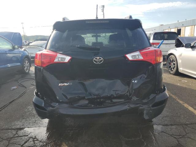 2T3ZFREV2EW111196 - 2014 TOYOTA RAV4 LE BLACK photo 6