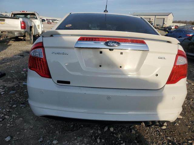 3FAHP0JA3CR211144 - 2012 FORD FUSION SEL WHITE photo 6