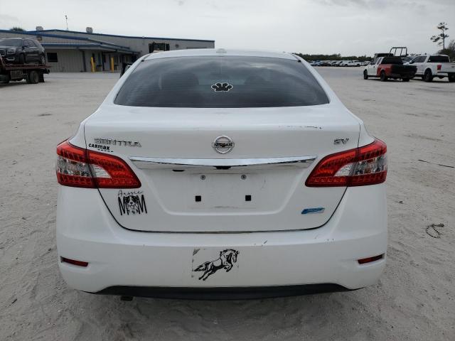 3N1AB7AP2DL713674 - 2013 NISSAN SENTRA S WHITE photo 6