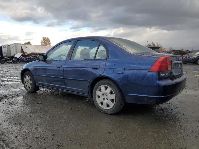 2HGES267X1H540910 - 2001 HONDA CIVIC EX BLUE photo 2