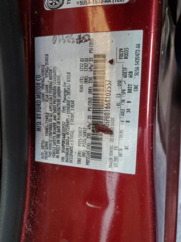 3FAHP08166R102557 - 2006 FORD FUSION SEL BURGUNDY photo 12