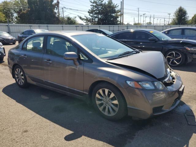 19XFA168X9E020366 - 2009 HONDA CIVIC EX Szary zdjęcie 4