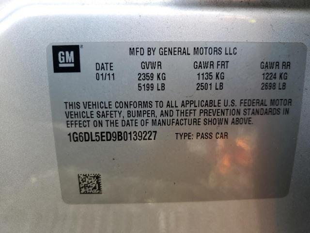 1G6DL5ED9B0139227 - 2011 CADILLAC CTS PERFORMANCE COLLECTION Silber Foto 13