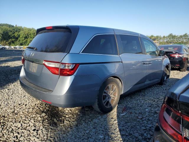 5FNRL5H68CB061817 - 2012 HONDA ODYSSEY EXL BLUE photo 3