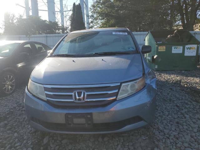 5FNRL5H68CB061817 - 2012 HONDA ODYSSEY EXL BLUE photo 5