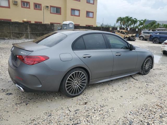 W1KAF4HB1NR058384 - 2022 MERCEDES-BENZ C 300 4MATIC GRAY photo 3