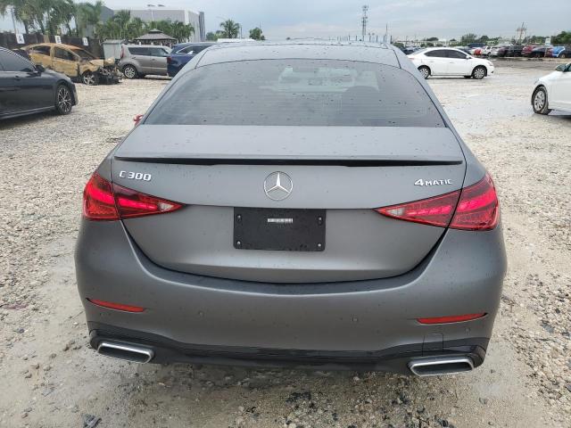 W1KAF4HB1NR058384 - 2022 MERCEDES-BENZ C 300 4MATIC GRAY photo 6