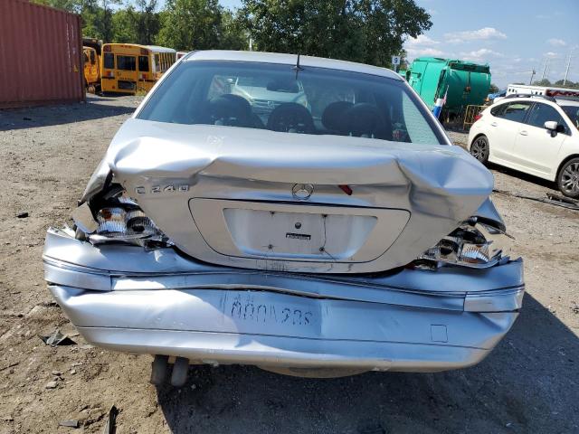WDBRF61J82F183288 - 2002 MERCEDES-BENZ C 240 SILVER photo 6