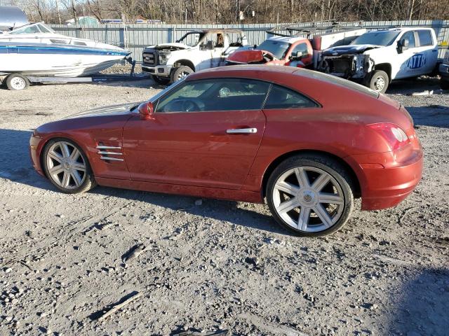 1C3AN69L34X019956 - 2004 CHRYSLER CROSSFIRE LIMITED MAROON photo 2