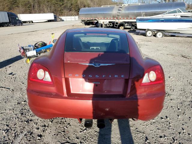 1C3AN69L34X019956 - 2004 CHRYSLER CROSSFIRE LIMITED MAROON photo 6