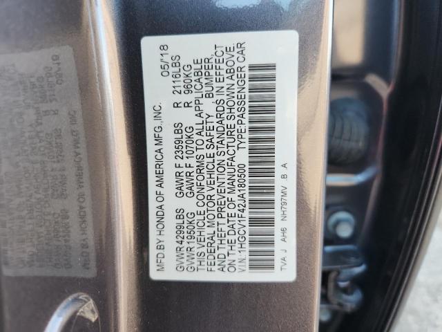 1HGCV1F42JA180500 - 2018 HONDA ACCORD EX Grafit foto 12