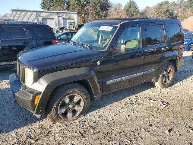 1J8GN28K08W229670 - 2008 JEEP LIBERTY SPORT BLACK photo 1