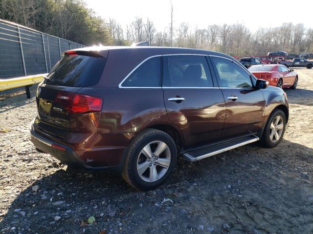 2HNYD2H61BH503086 - 2011 ACURA MDX TECHNOLOGY BROWN photo 3