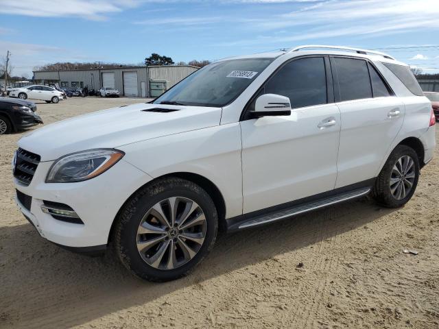 4JGDA5HB9EA343114 - 2014 MERCEDES-BENZ ML 350 4MATIC WHITE photo 1