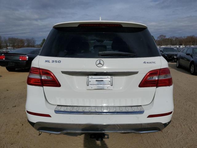 4JGDA5HB9EA343114 - 2014 MERCEDES-BENZ ML 350 4MATIC WHITE photo 6