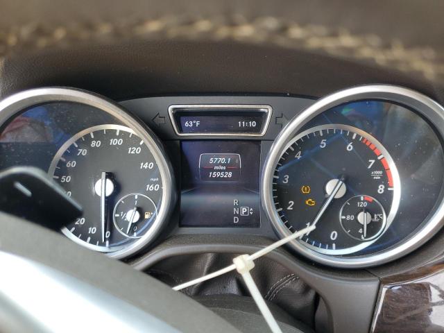 4JGDA5HB9EA343114 - 2014 MERCEDES-BENZ ML 350 4MATIC WHITE photo 9