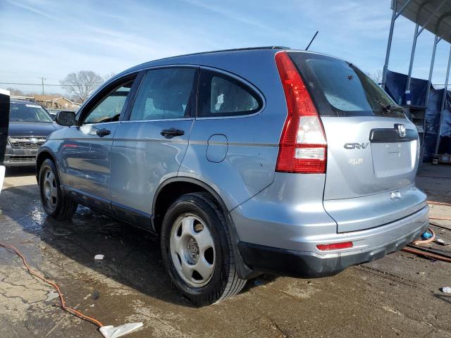 5J6RE3H36BL015137 - 2011 HONDA CR-V LX BLUE photo 2