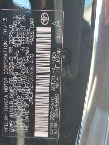 JTKJF5C72D3061470 - 2013 TOYOTA SCION TC 黑色 照片 12