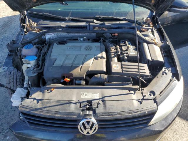 3VWLL7AJ8CM427767 - 2012 VOLKSWAGEN JETTA TDI BLACK photo 11
