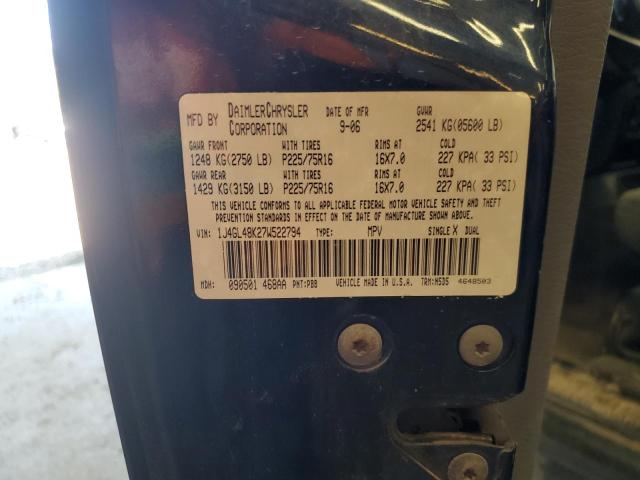 1J4GL48K27W522794 - 2007 JEEP LIBERTY SPORT 蓝色 照片 13