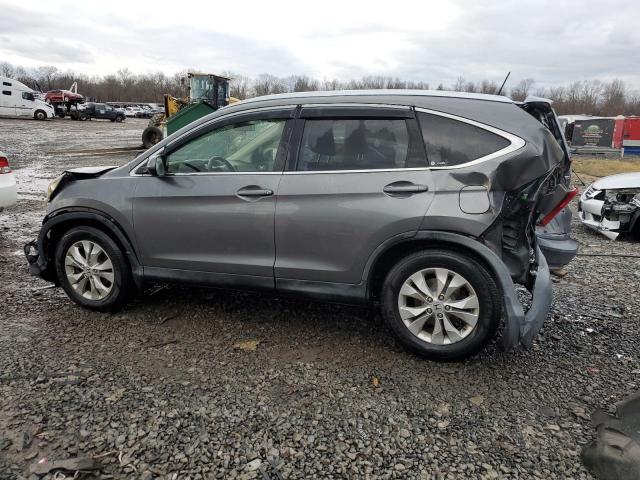 JHLRM4H70CC006357 - 2012 HONDA CR-V EXL GRAY photo 2