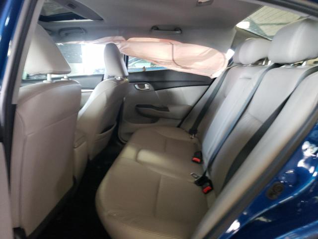 19XFB2F99FE019233 - 2015 HONDA CIVIC EXL ლურჯი ფოტო 10