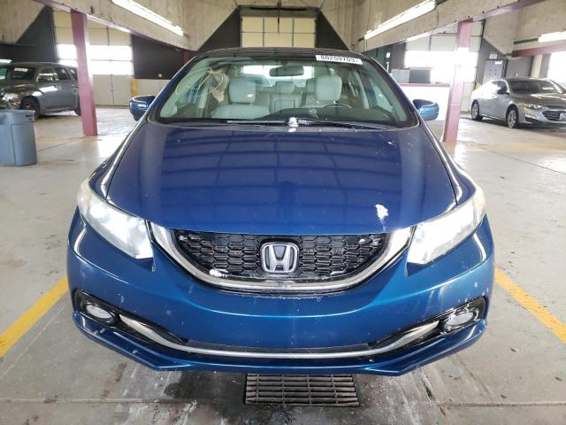 19XFB2F99FE019233 - 2015 HONDA CIVIC EXL BLUE photo 5