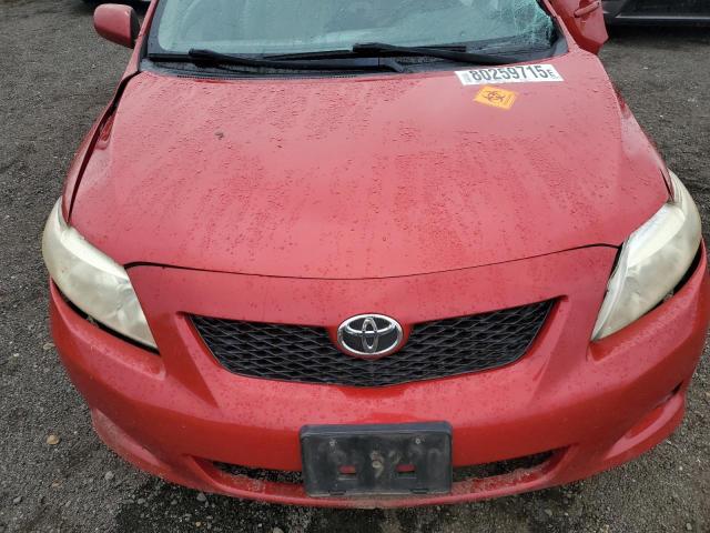JTDBL40E59J020254 - 2009 TOYOTA COROLLA BASE RED photo 11