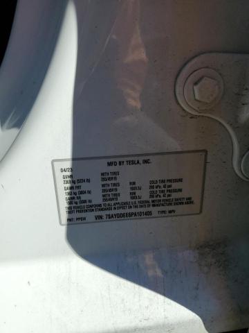 7SAYGDEE6PA101405 - 2023 TESLA MODEL Y თეთრი ფოტო 12
