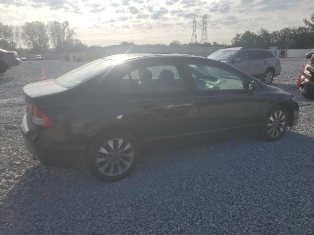 2HGFA16849H508380 - 2009 HONDA CIVIC EX BLACK photo 3