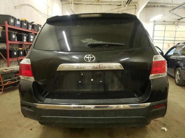 5TDZA3EH3CS017722 - 2012 TOYOTA HIGHLANDER BASE BLACK photo 6