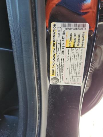 1FMCU9GDXKUC21644 - 2019 FORD ESCAPE SE 黑色 照片 13