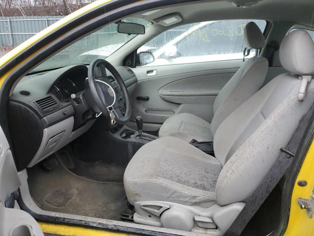 1G1AK12F557622980 - 2005 CHEVROLET COBALT YELLOW photo 7