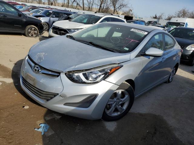 5NPDH4AE6EH505269 - 2014 HYUNDAI ELANTRA SE SILVER photo 1