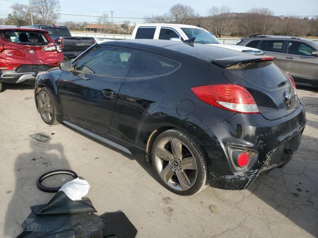 KMHTC6AE2FU235286 - 2015 HYUNDAI VELOSTER TURBO BLACK photo 2