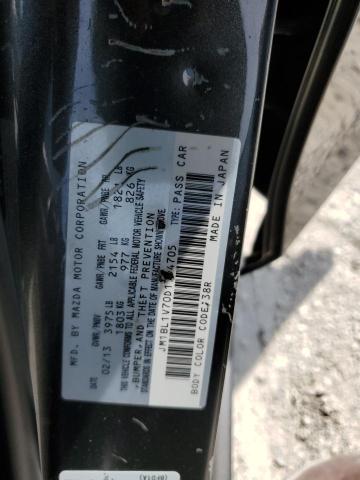 JM1BL1V70D1794705 - 2013 MAZDA 3 I GRAY photo 13