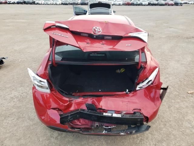 2T1BURHE9FC445790 - 2015 TOYOTA COROLLA L RED photo 6