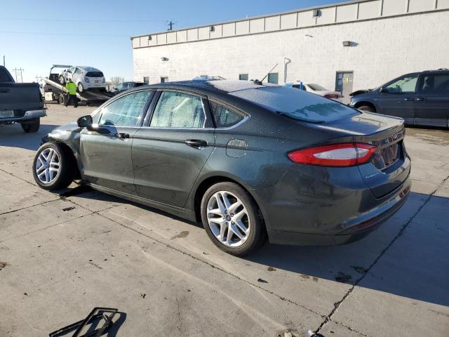 3FA6P0H70FR114568 - 2015 FORD FUSION SE GREEN photo 2