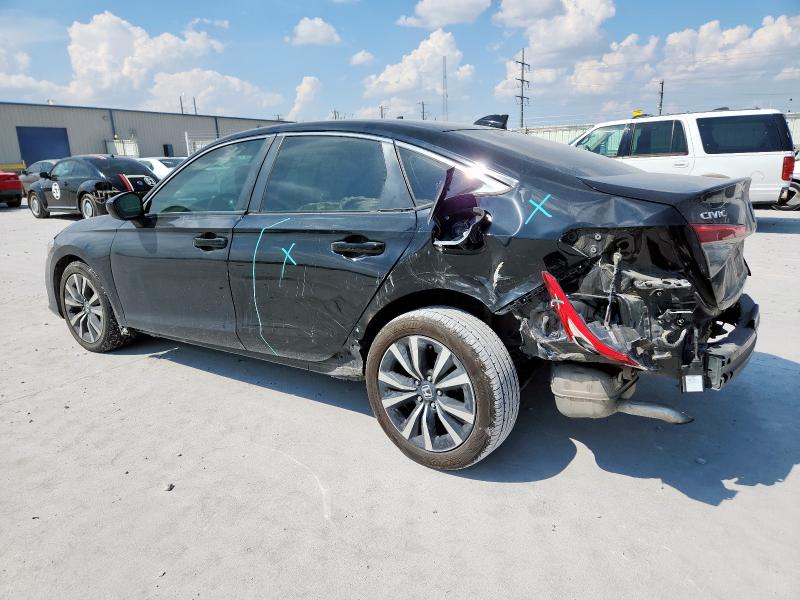JHMFE1F70NX001362 - 2022 HONDA CIVIC EX BLACK photo 2