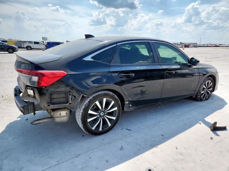 JHMFE1F70NX001362 - 2022 HONDA CIVIC EX BLACK photo 3