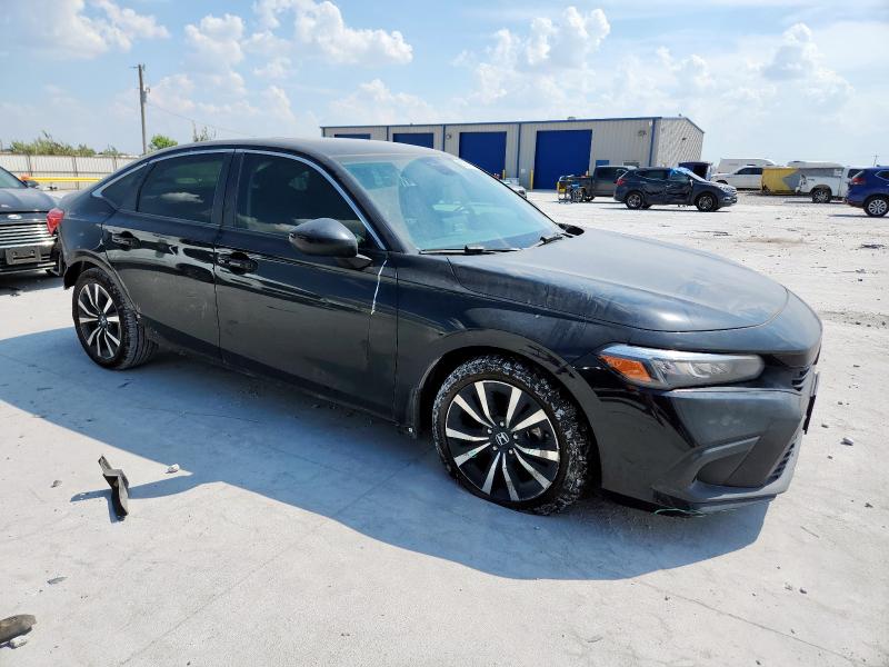 JHMFE1F70NX001362 - 2022 HONDA CIVIC EX BLACK photo 4