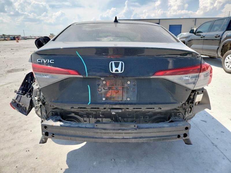 JHMFE1F70NX001362 - 2022 HONDA CIVIC EX BLACK photo 6