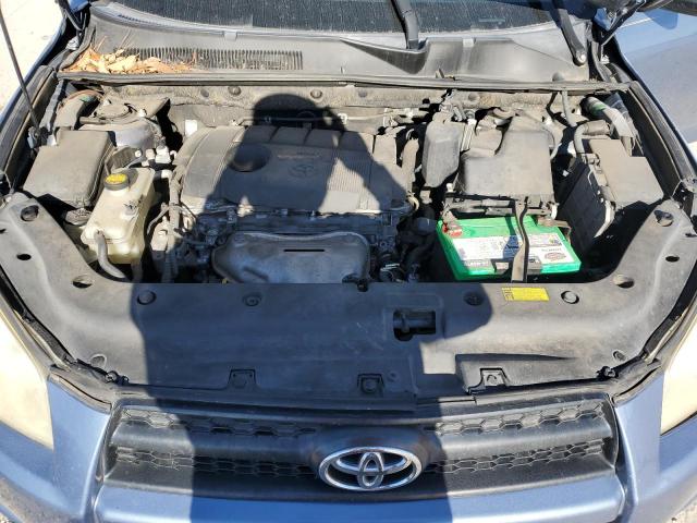 JTMZF4DVXBD030590 - 2011 TOYOTA RAV4 BLUE photo 12