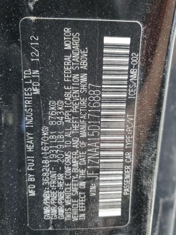 JF1ZNAA15D1716887 - 2013 TOYOTA SCION FR-S BLACK photo 12