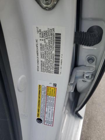 1HGCV1F43JA064223 - 2018 HONDA ACCORD EX WHITE photo 12