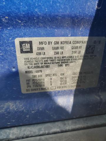 KL4CJASB6JB674801 - 2018 BUICK ENCORE PREFERRED Azul foto 13