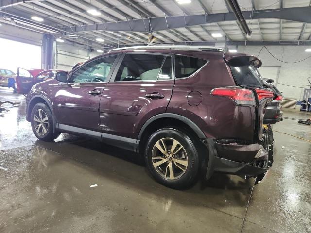 2T3RFREV4GW410045 - 2016 TOYOTA RAV4 XLE PURPLE photo 2